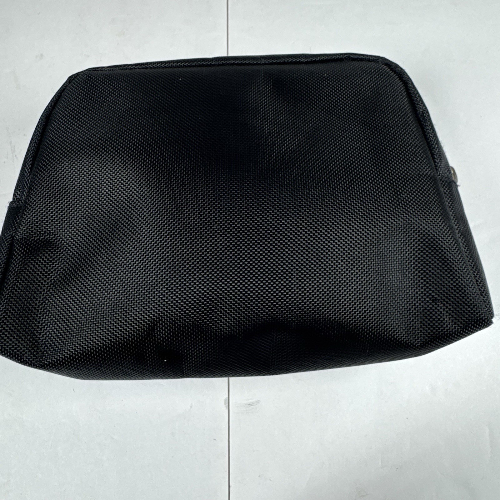 TUMI for Delta Black Zip Pouch Soft Travel Bag Toiletry Case Business Class