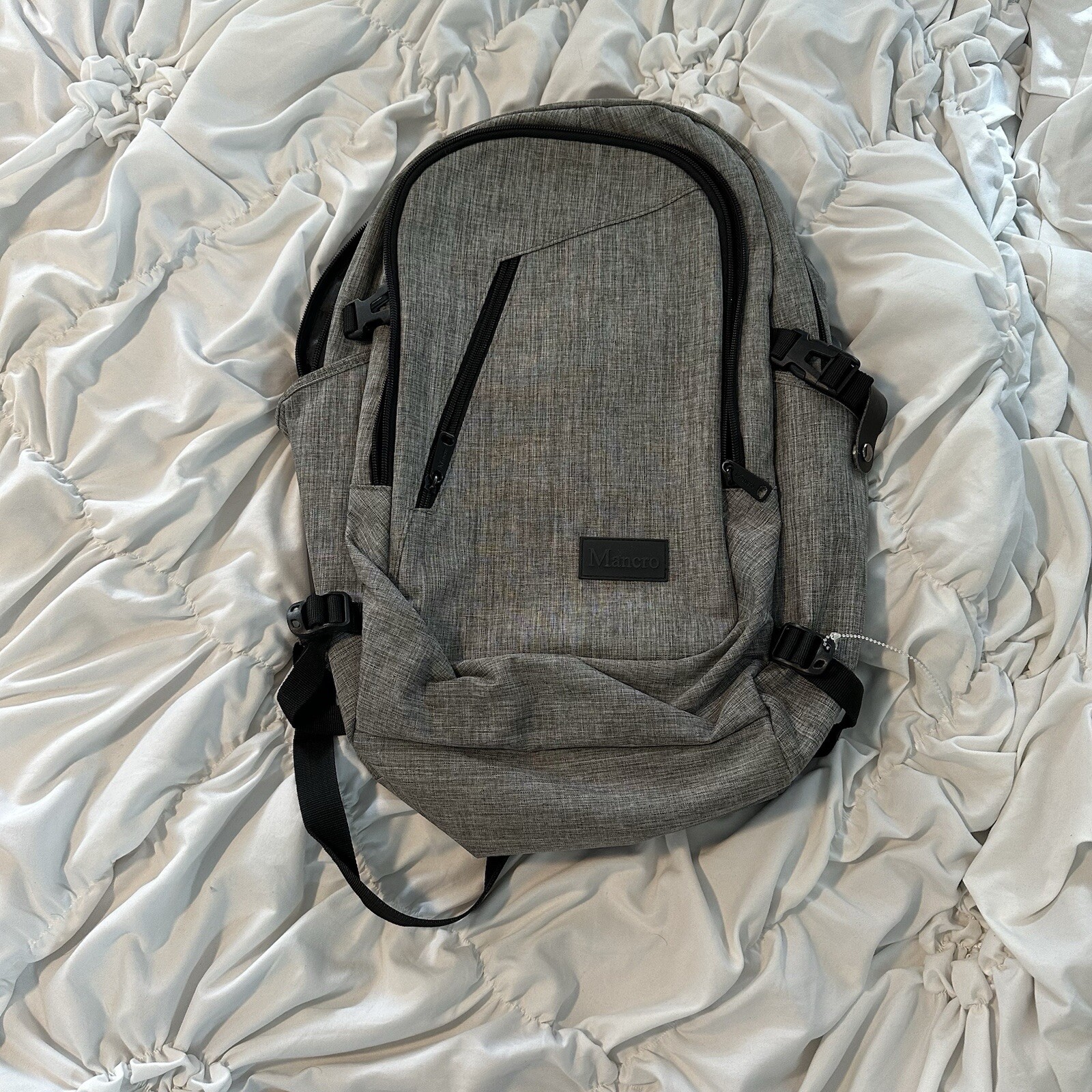 Mancro Business Water Resistant Polyester Laptop 17in Backpack With USB