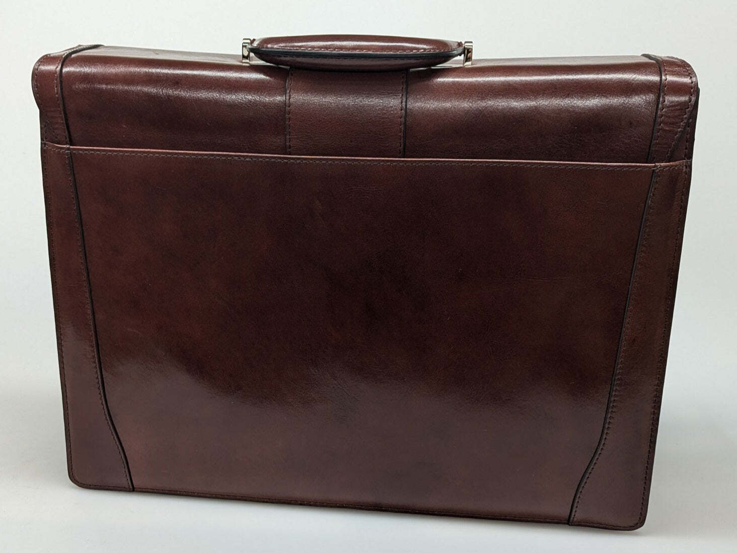 Bosca Old Leather Dark Brown Double Gusset Briefcase #833-58
