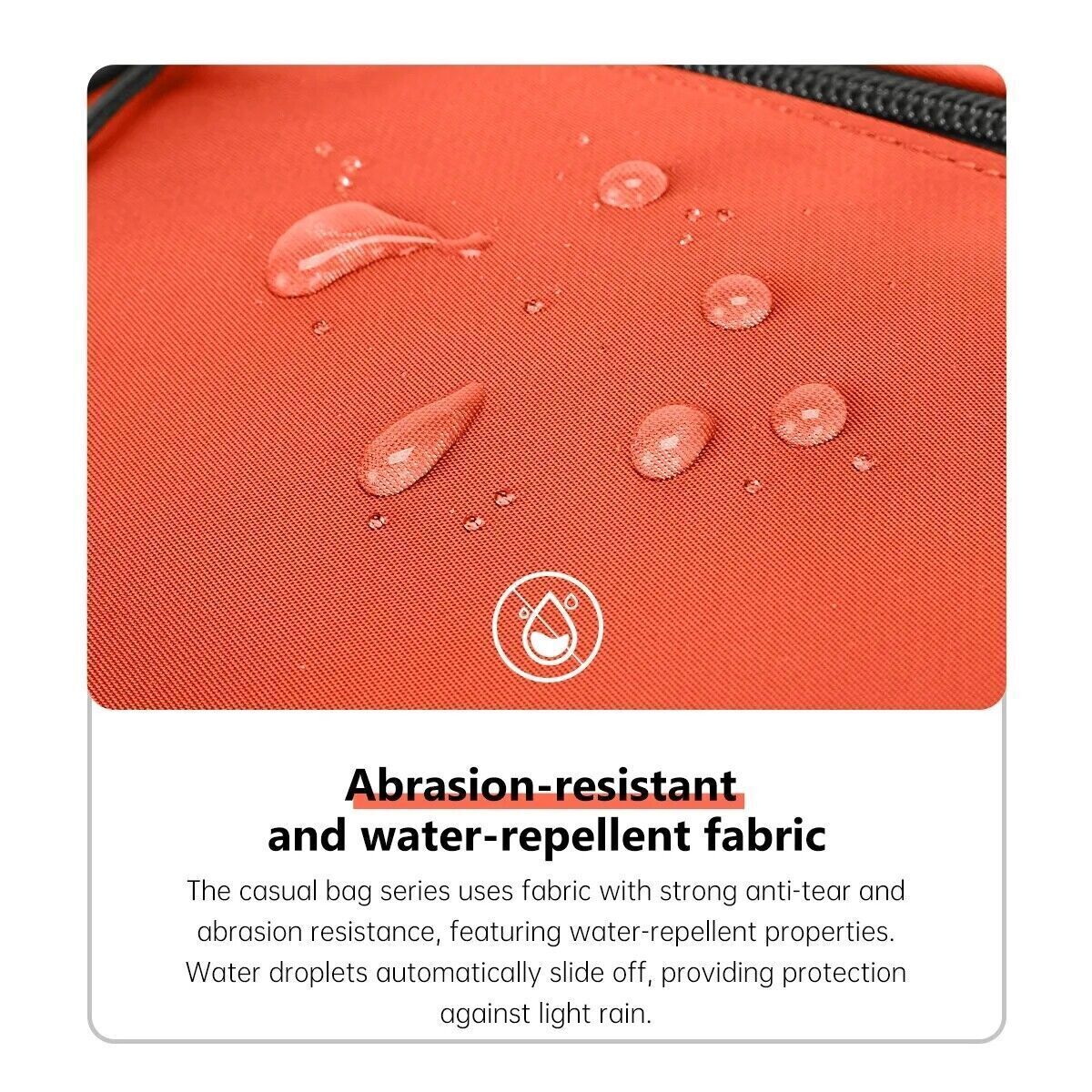 New Men 7.9inch Lightweight Shoulder Waterproof Crossbody Bag Mini Sling Handbag