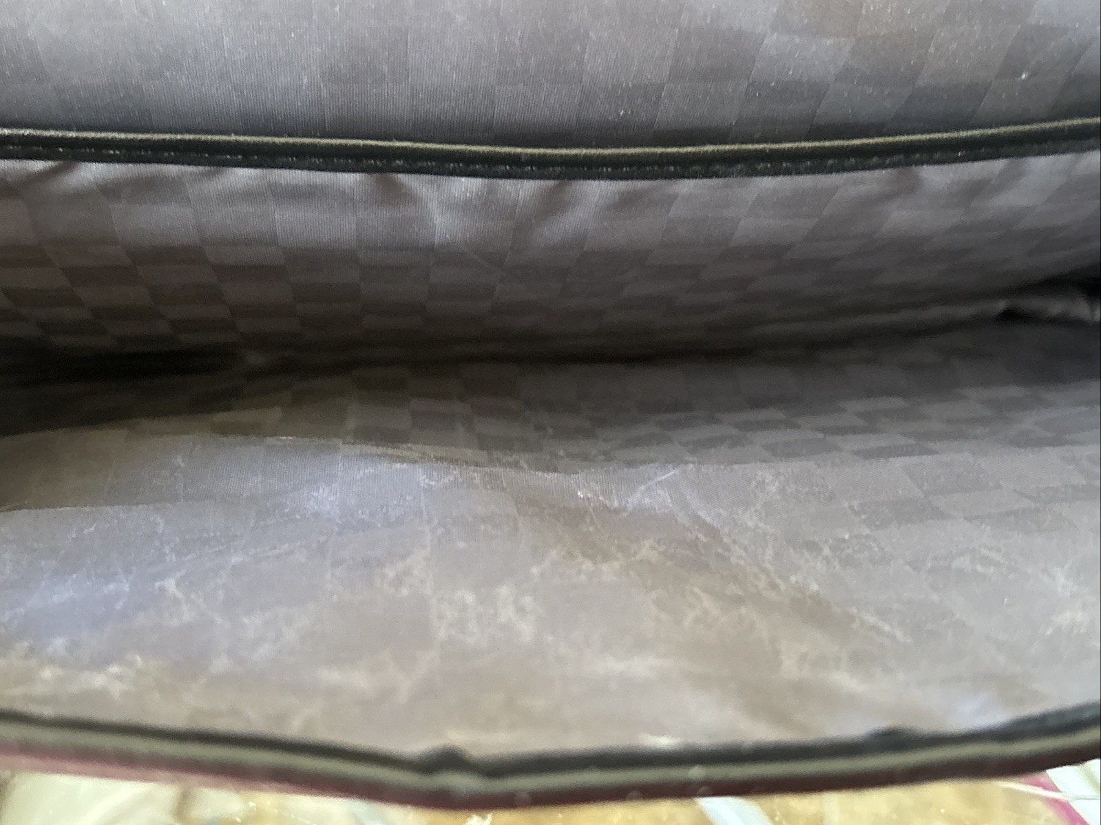 SAMSONITE Black Leather Briefcase Flap Over Messenger/Office, Carry Satchel