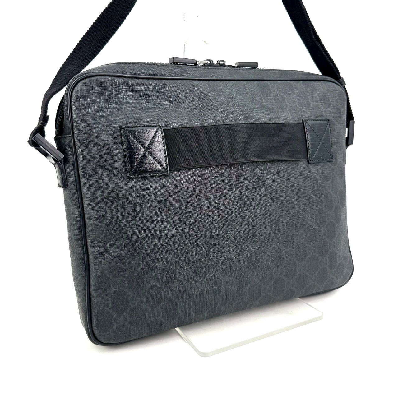 Gucci Shoulder Bag Messenger Bag GG PVC Block Authentic