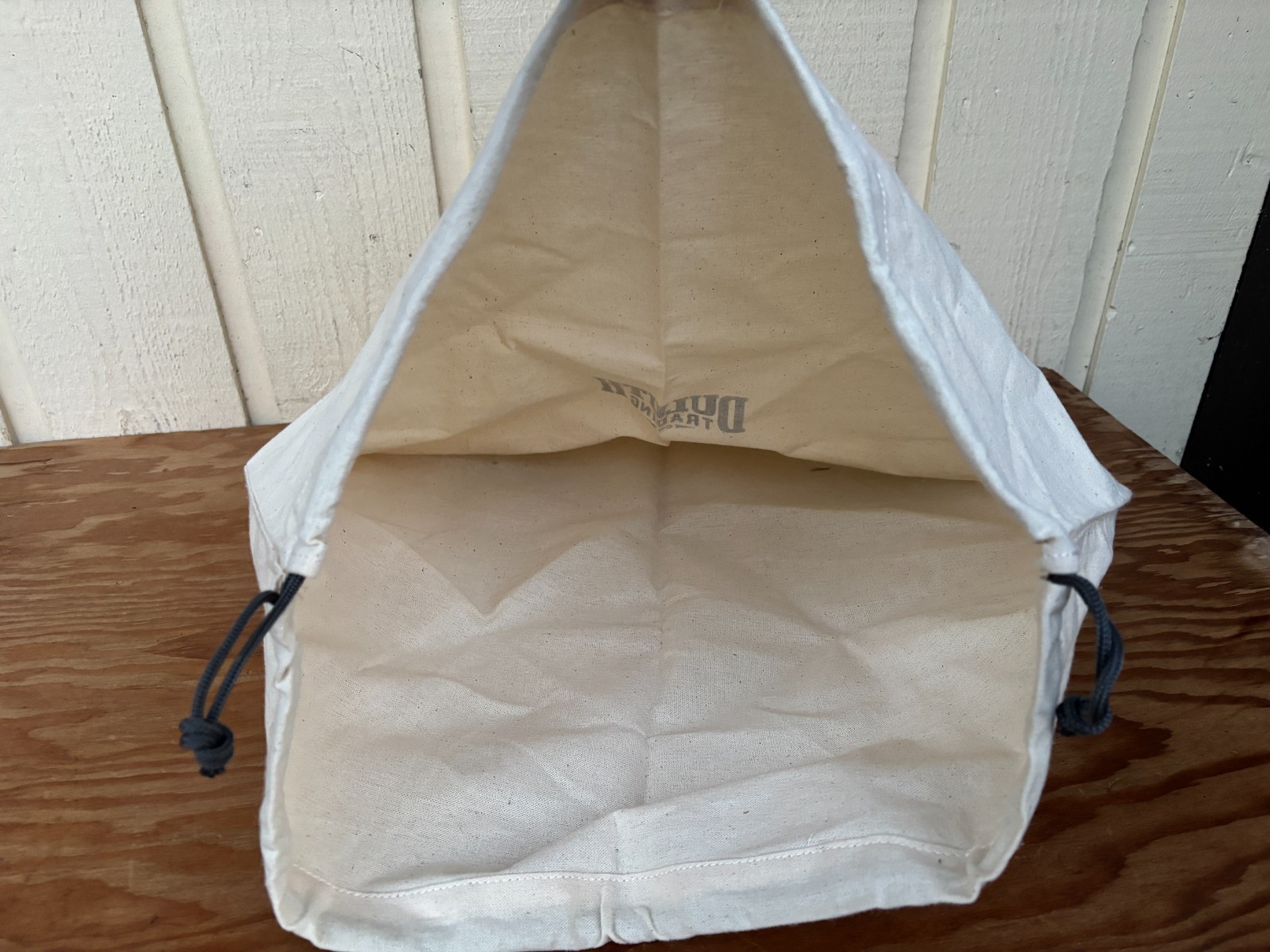 Duluth Trading Co Canvas Drawstring Tote/Laundry Storage/ Travel Bag 20″ x 18″