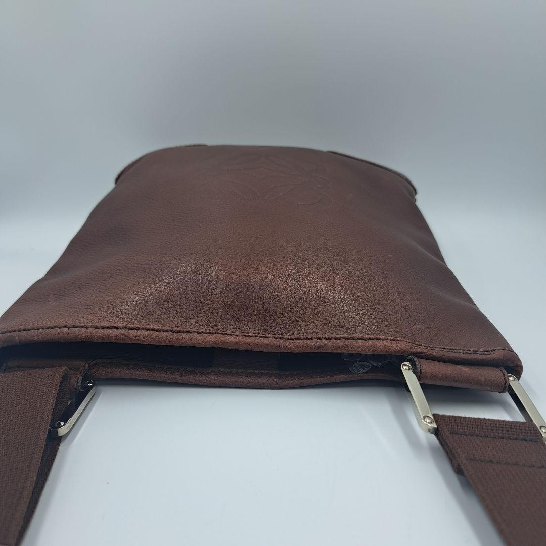 LOEWE shoulder bag brown leather