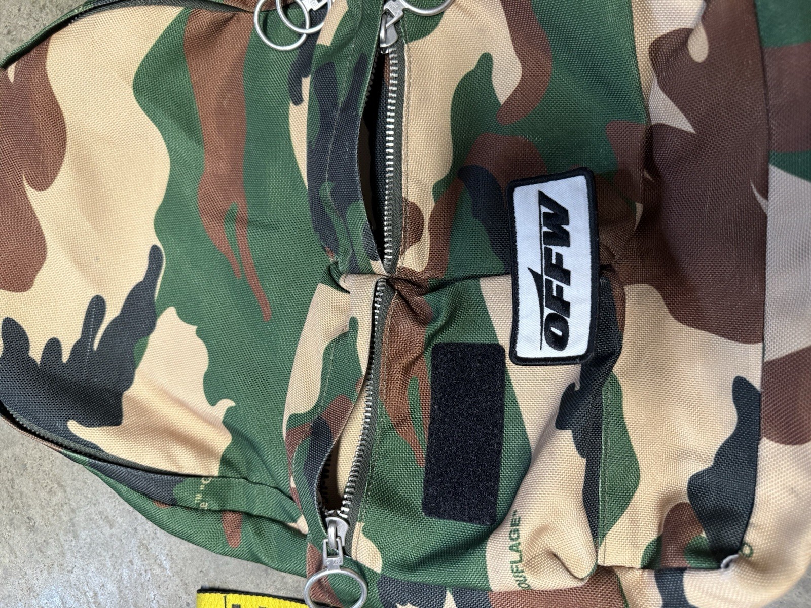 Off white Backpack Camouflage