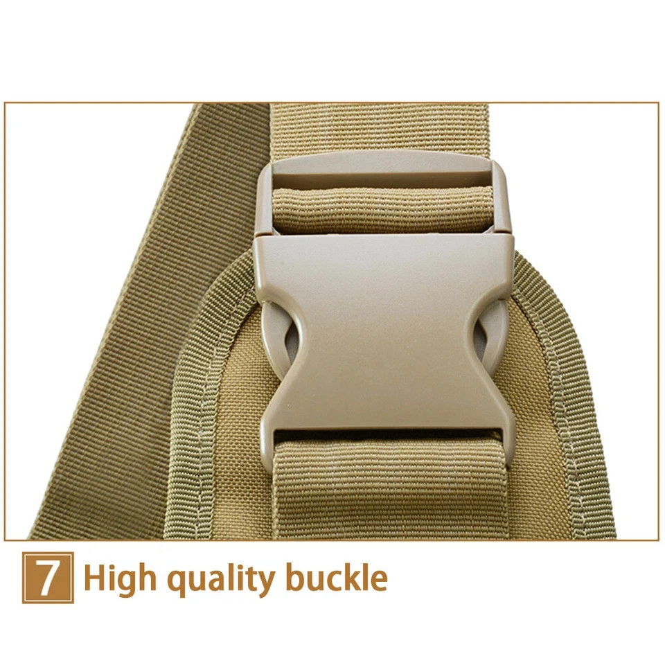 Mens Backpack Tactical Sling Shoulder Bag Molle Travel Chest Pack Outdoor Hiking
