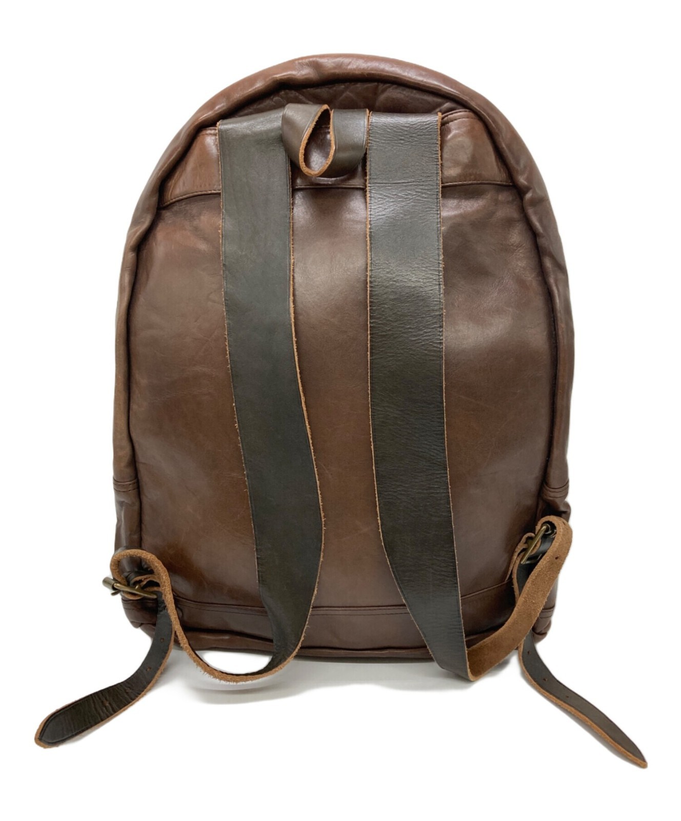 RRL Double RL Mitchell Leather Backpack Brown Used