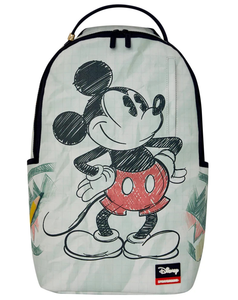 Sprayground Disney MICKEY SKETCH Backpack🔥New Black Bookbag Kids School Bag