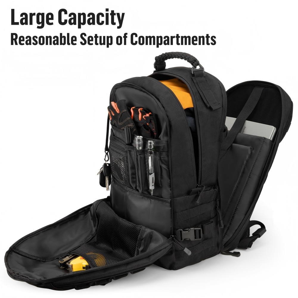 Waterproof Tactical Backpack 25L 15” Laptop EDC Business Travel Commuter Bag