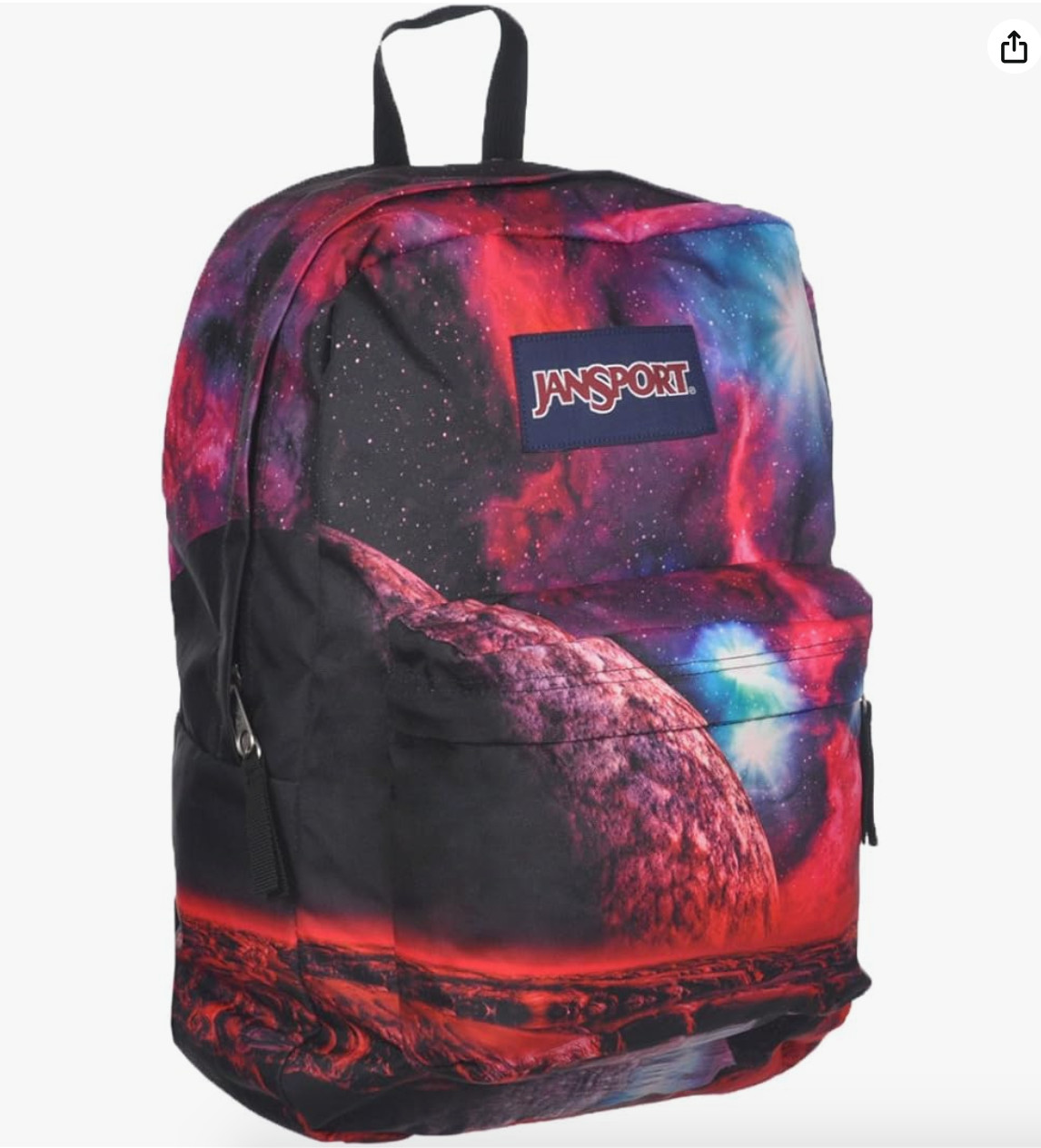 JanSport High Stakes Student Backpack Cross Town Brasilia Hustle Cosmic Waters