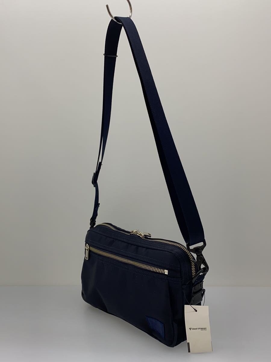 Authentic PORTER Navy Shoulder Bag 4cm Width 15cm Height 25cm Depth Excellent Co