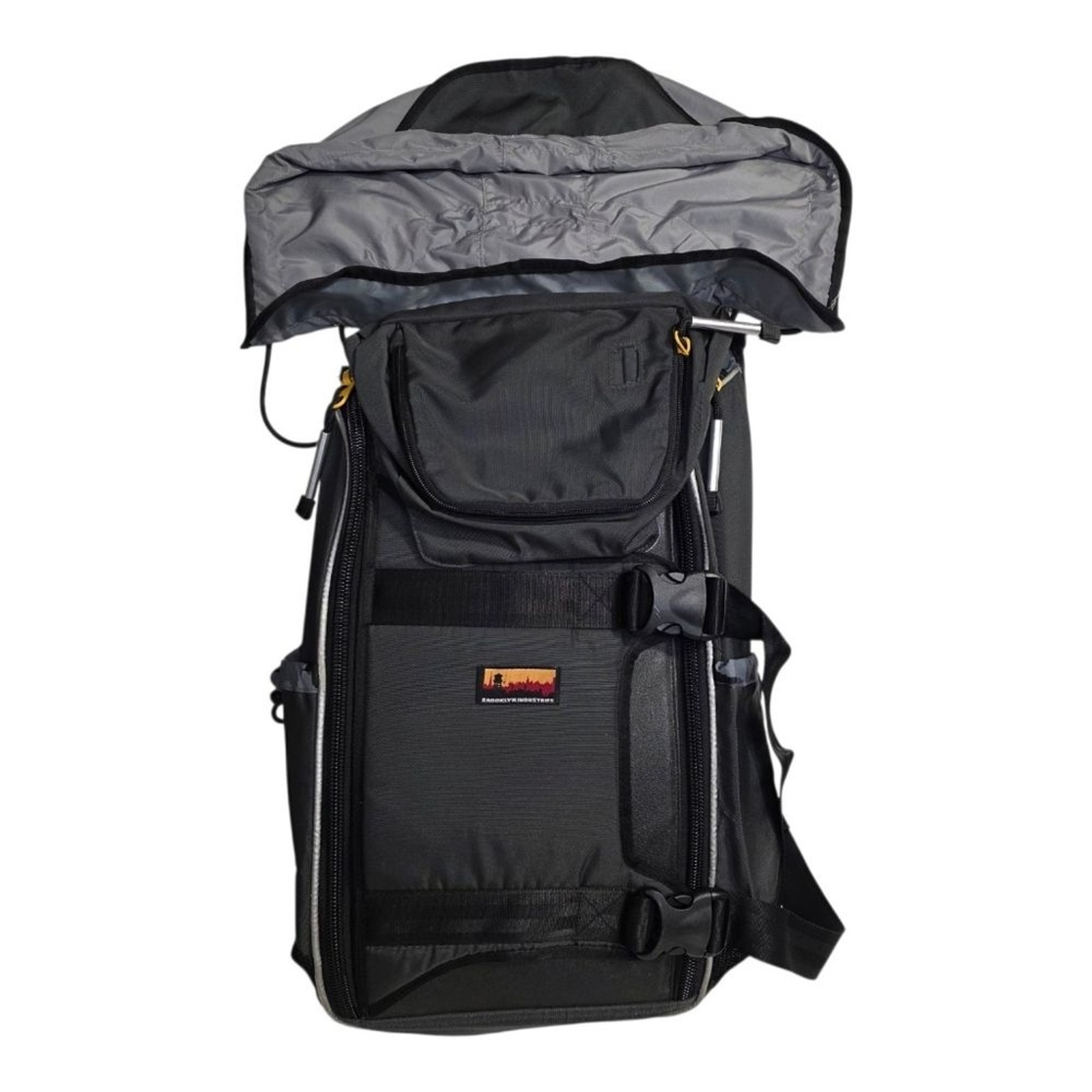 Brooklyn Industries Travel Backpack Carry On Hiking Laptop Gear Built-in hood