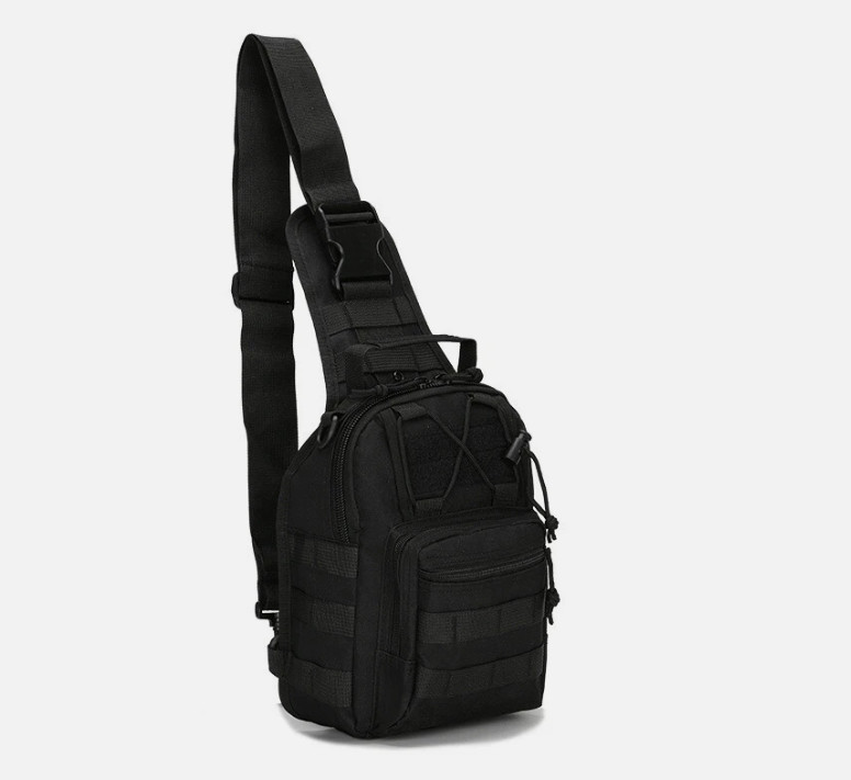 Mens Backpack Tactical Sling Shoulder Bag Molle Travel Chest Pack Outdoor Hiking