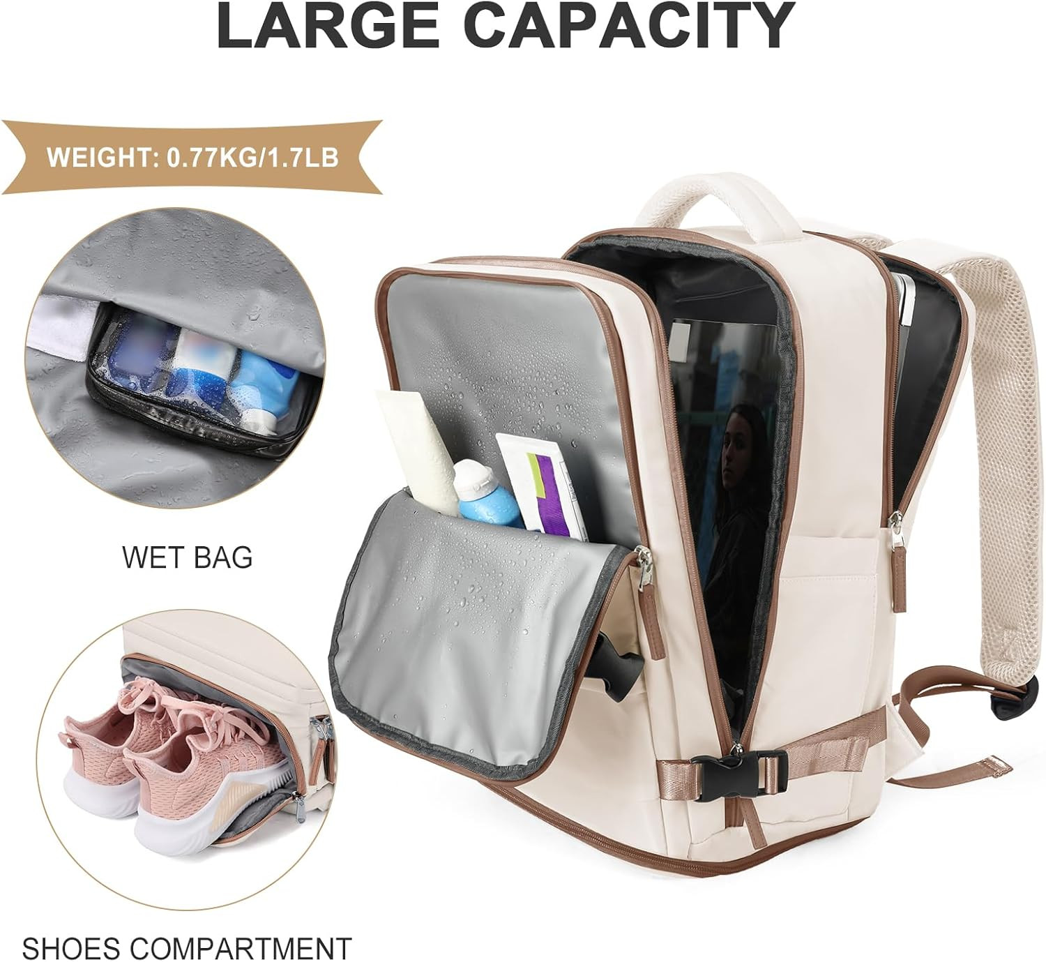 Travel Backpack,Carry on Backpack,Hiking Backpack Outdoor Sports Rucksack Daypac