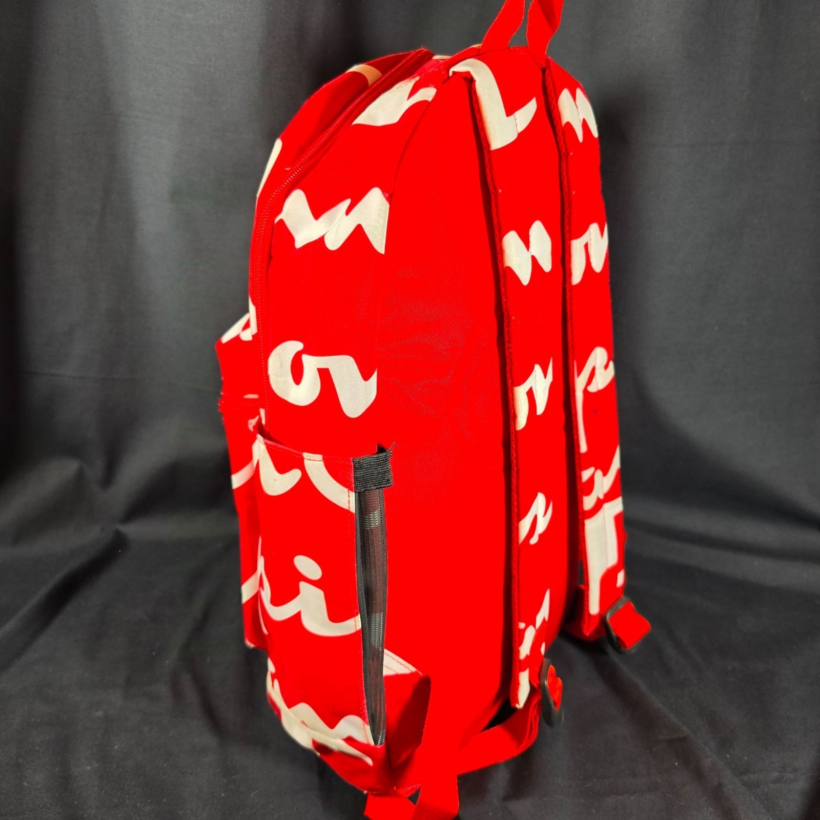 Champion Supercize 2.0 Red All Over Print Backpack Embroidered Logo School Bag