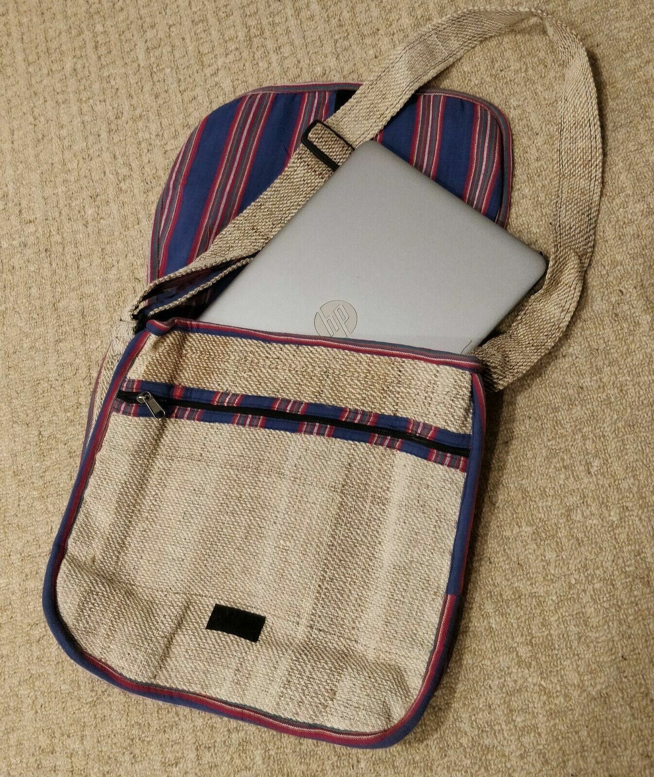 Handmade Hemp Laptop Bag