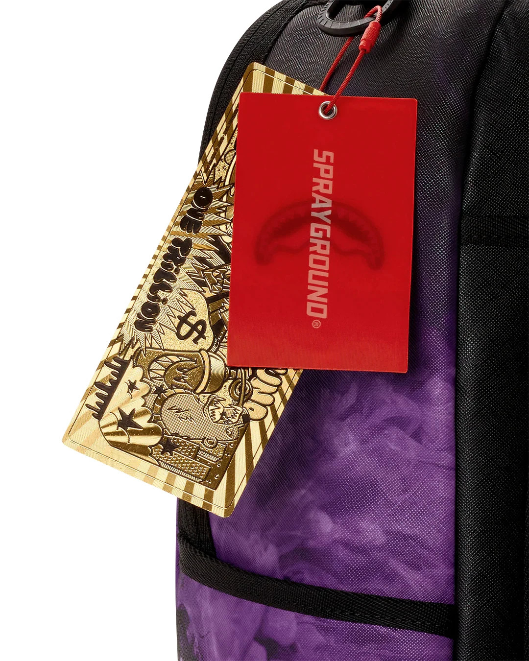 Sprayground Shadow Fade Purple Backpack🔥New Black Bookbag School Travel Bag