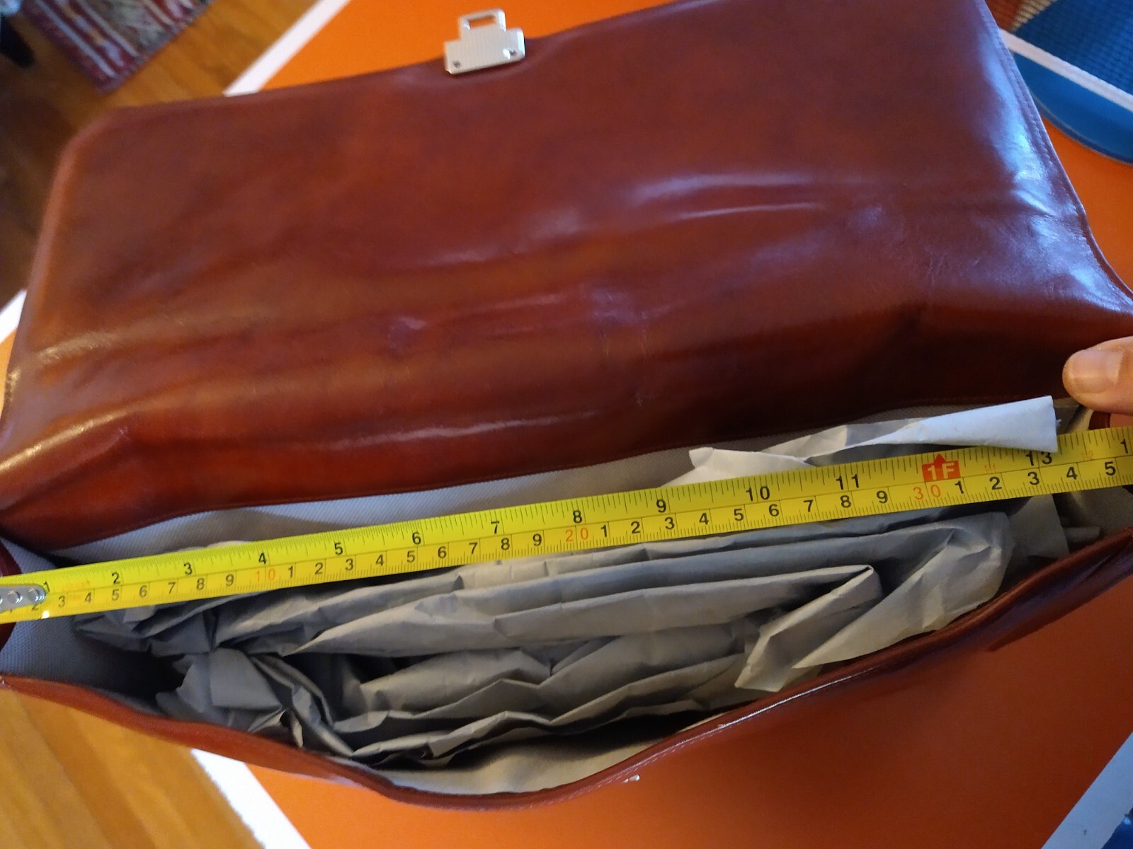 Bosca Old Leather Flap Envelope Brief – Cognac NEW in BOX! 829/32 009309038417