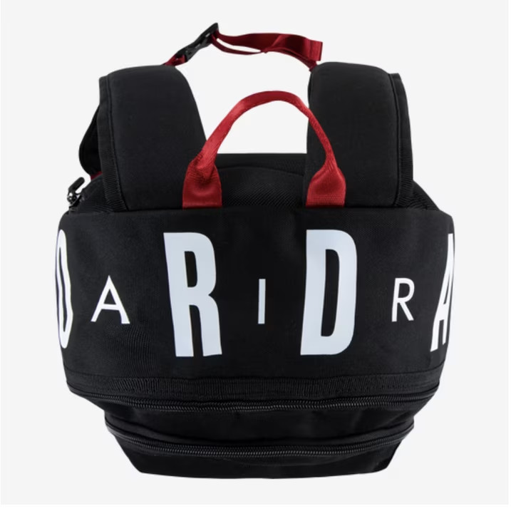 Patrol Backpack Black White Red 29L Laptop School Travel Bag