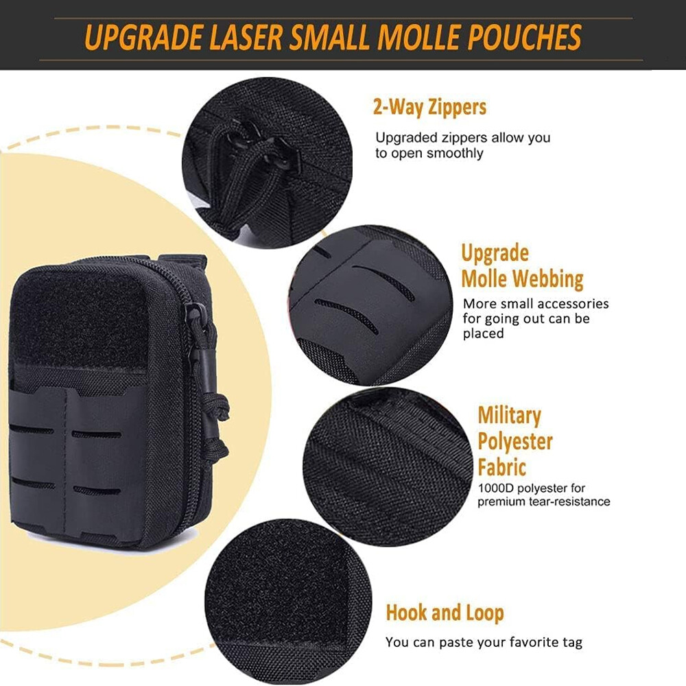 Tactical Multi-Purpose EDC Utility Duty Belt Pouch Waterproof Tool Organizer Bag