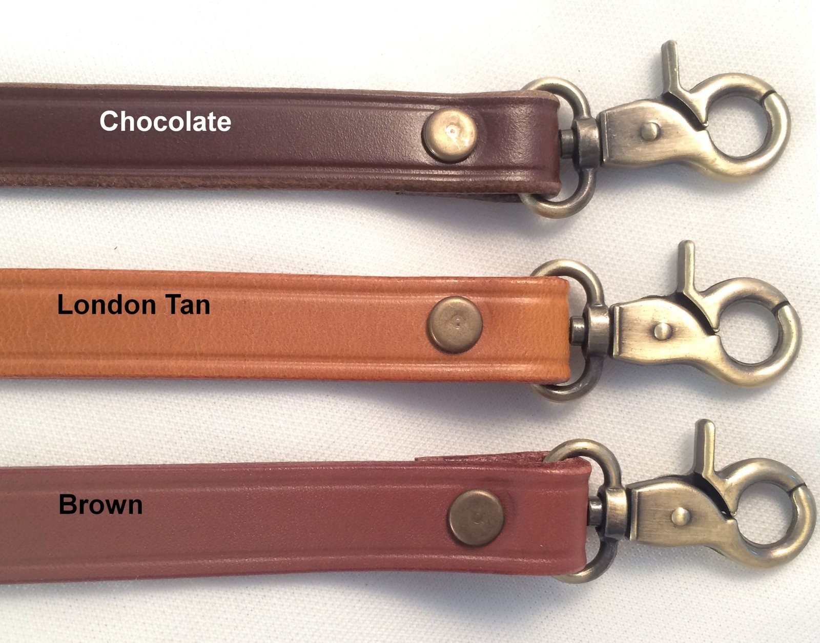 1″ Cowhide Leather Cross Body or Shoulder Bag Purse Straps 7 lengths + 4 Colors
