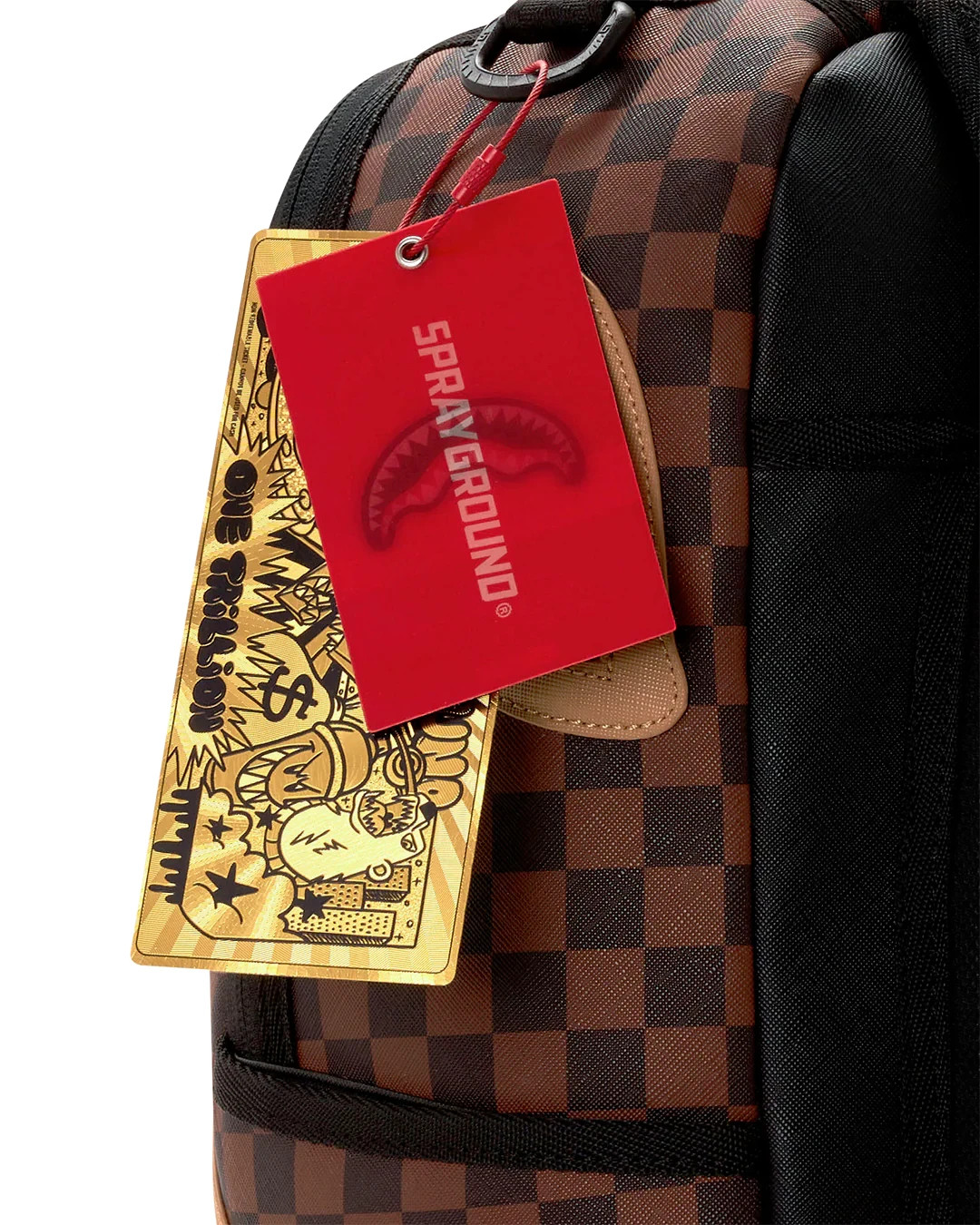 Sprayground DIVIDE & CONQUER Backpack🔥Black Red Travel Bookbag School Bag