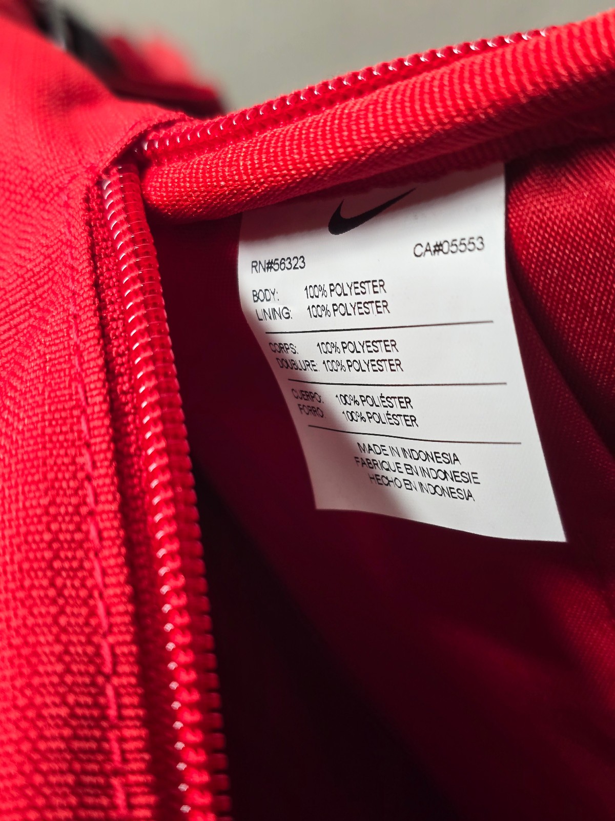 Nike Team Training Backpack Red Black White DM3975-657