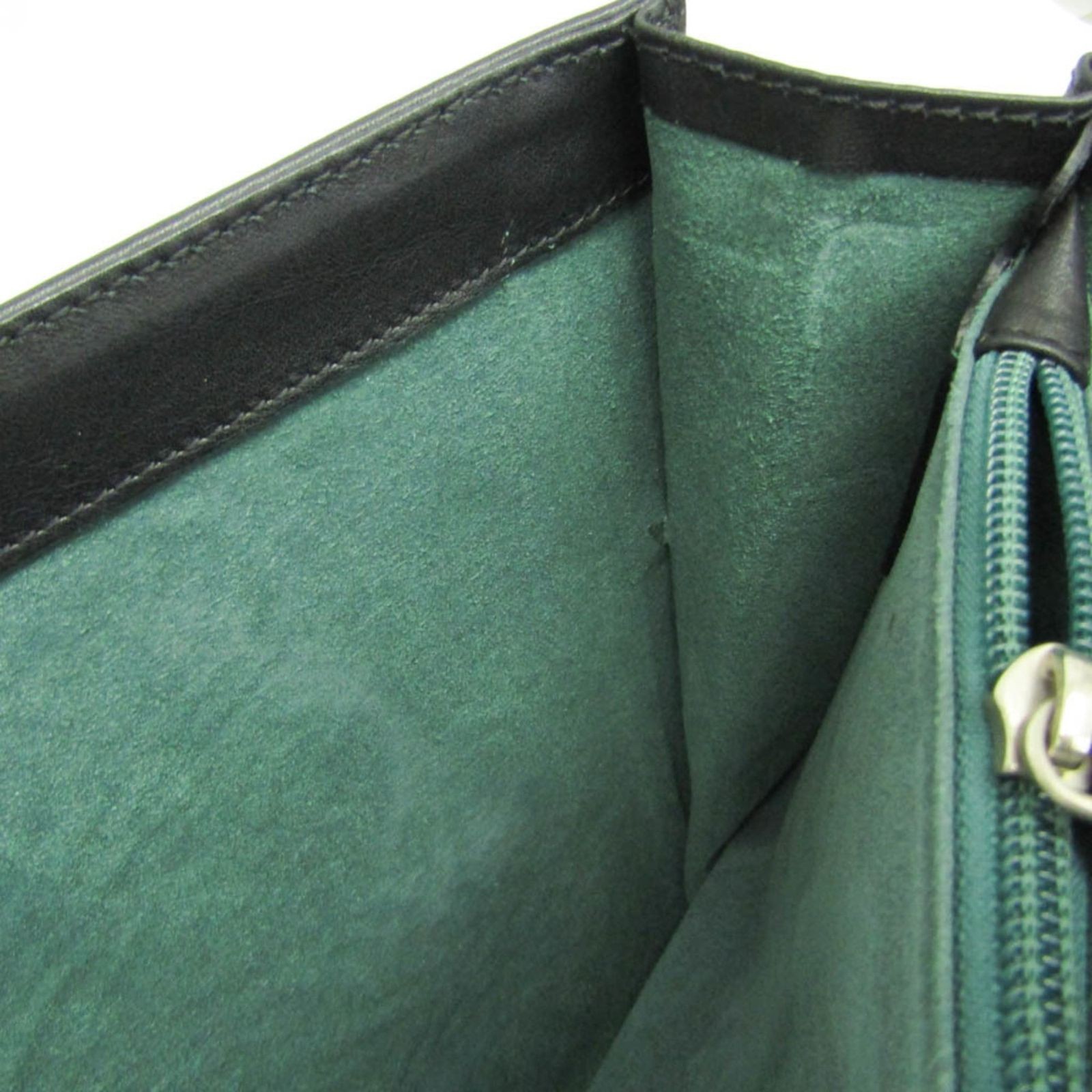 Dunhill MULSANNE Briefcase Business Bag Black Leather Flap Push Lock Men’s