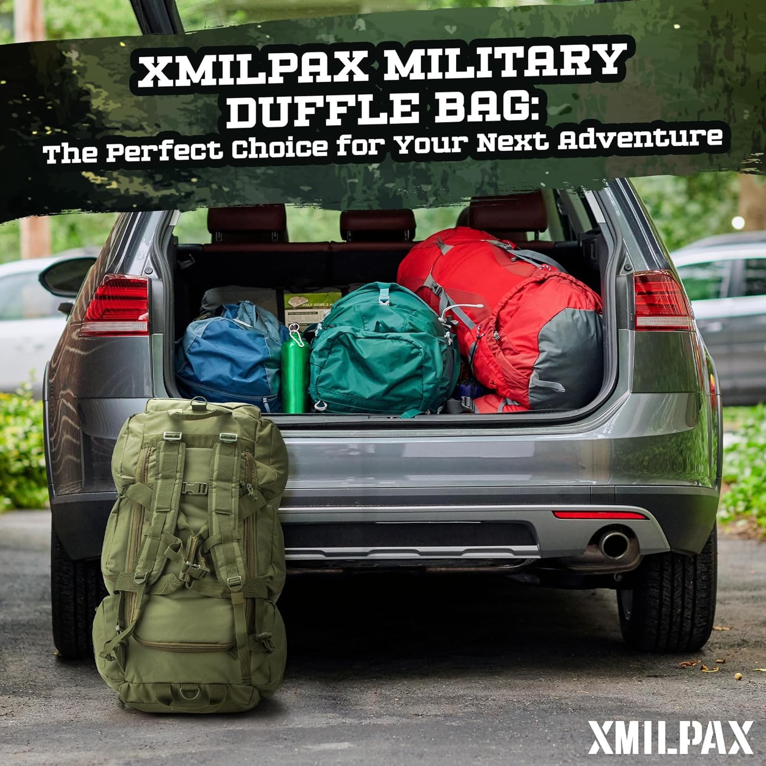 100L Large Military Duffle Bag Deployment Duffel Bag Sports Equipment Travel Lug