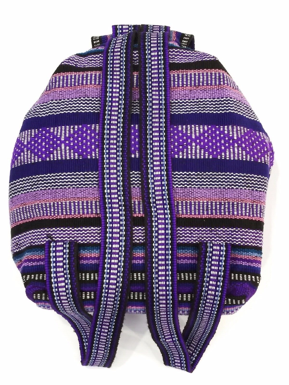 Authentic RASTA Bag Beach Hippie Baja Ethnic Backpack Made in Mexico 27