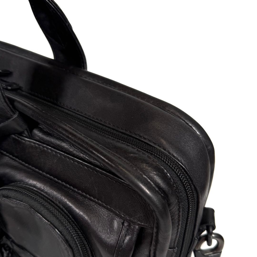 Excellent condition TUMI business bag 2way all leather black 96114DH