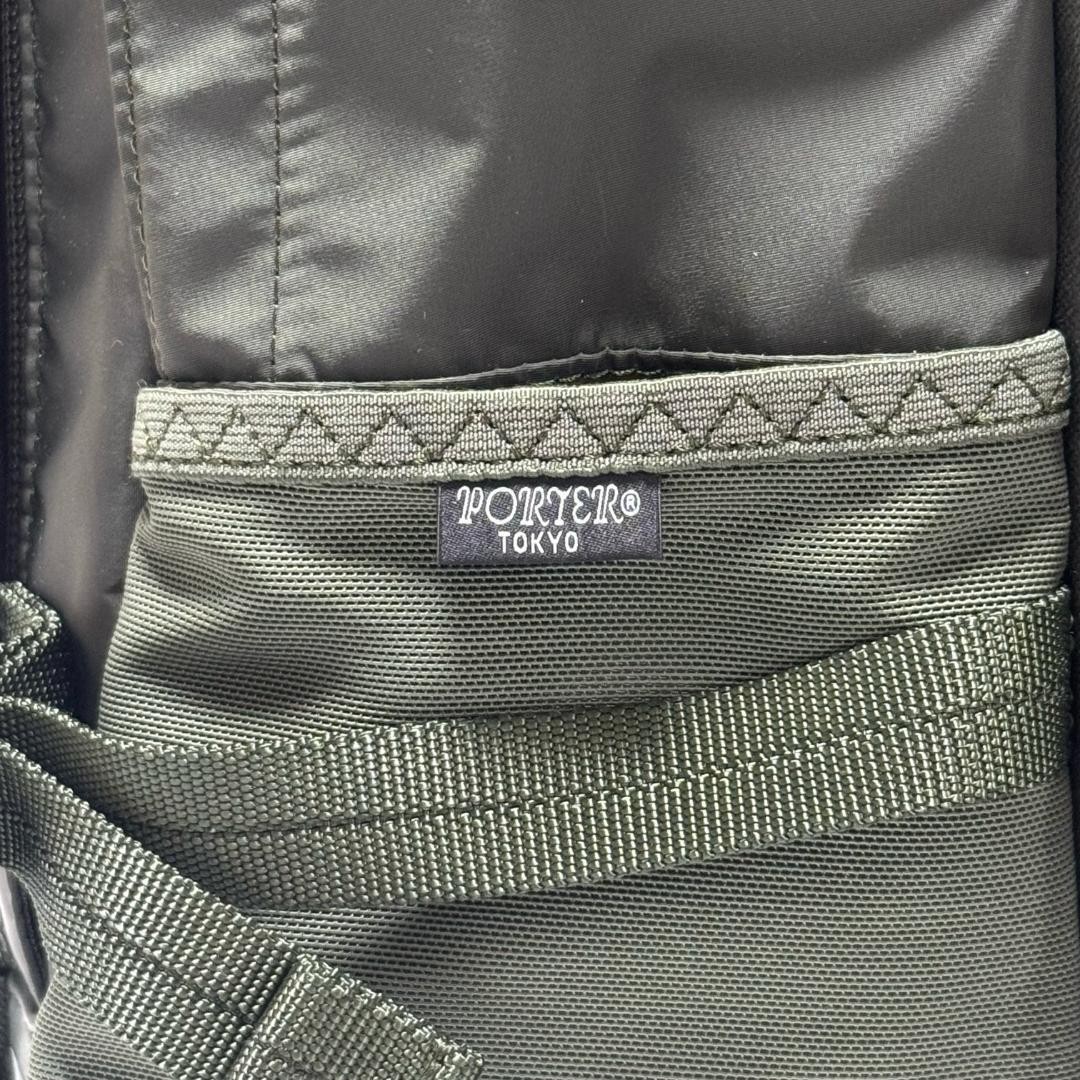 PORTER MONOCHROME Daypack Nylon/Polyester Kaki Olive 28x48x15.5cm Made in Japan