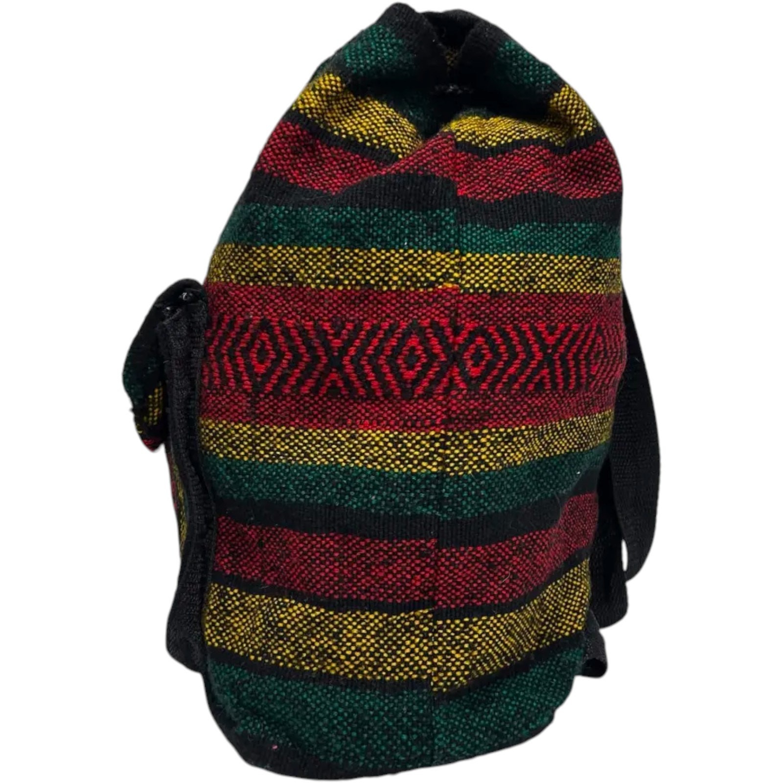 Rasta Velcrow close Back Pack Bag Jamaican Hippie Festival Tropical Lightweight
