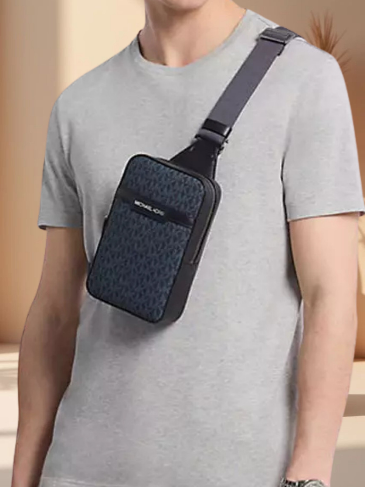 Michael Kors Cooper Men Medium Logo Crossbody Fanny Pack Waist Bag Variation