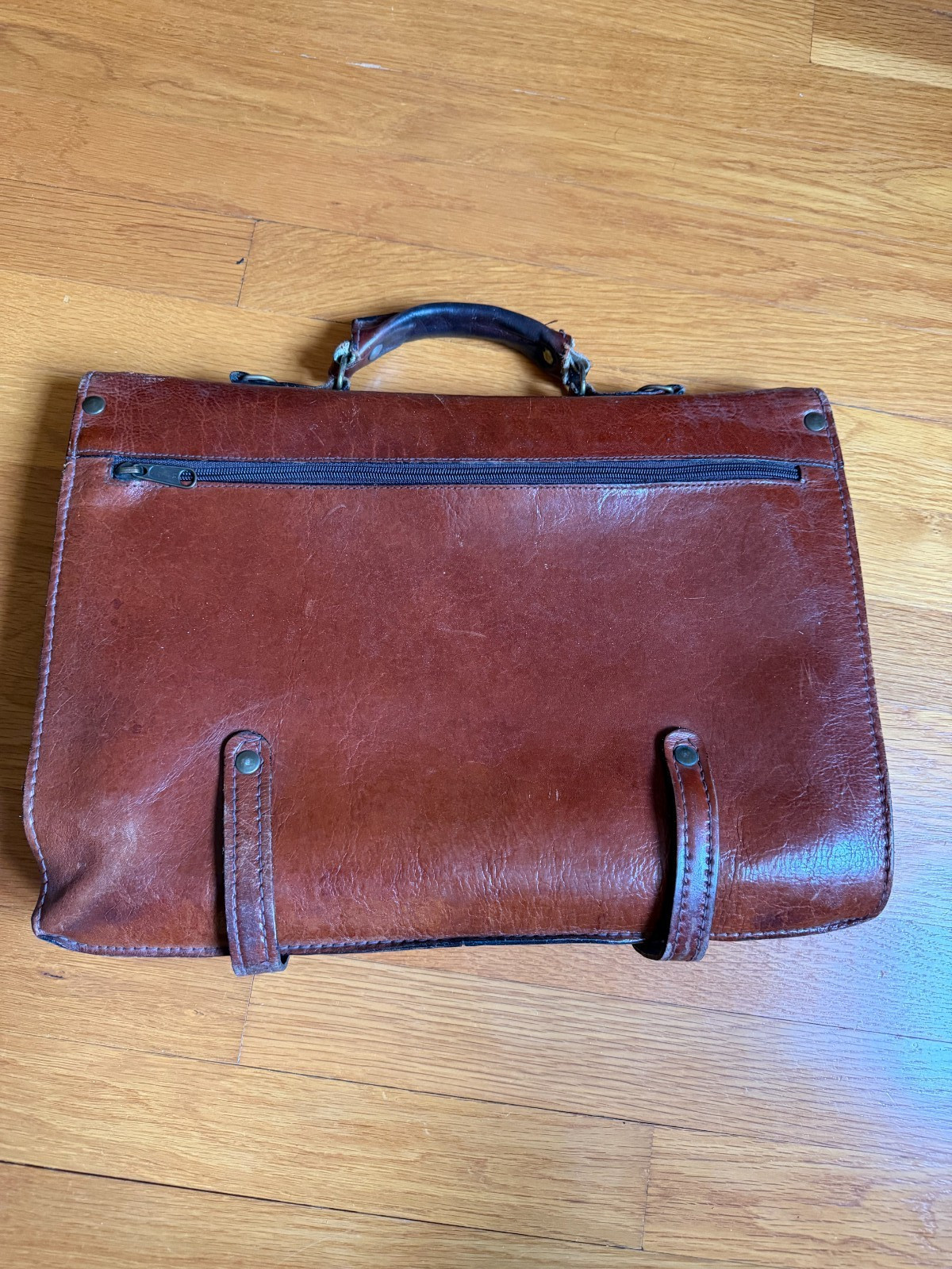 Vintage Italian Leather Briefcase Messenger Bag – Made in Florence