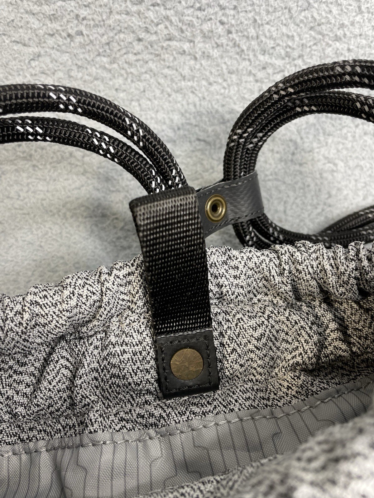 Loctote Original Flak Sack Gray Backpack Bag Loc Tote Anti-Theft