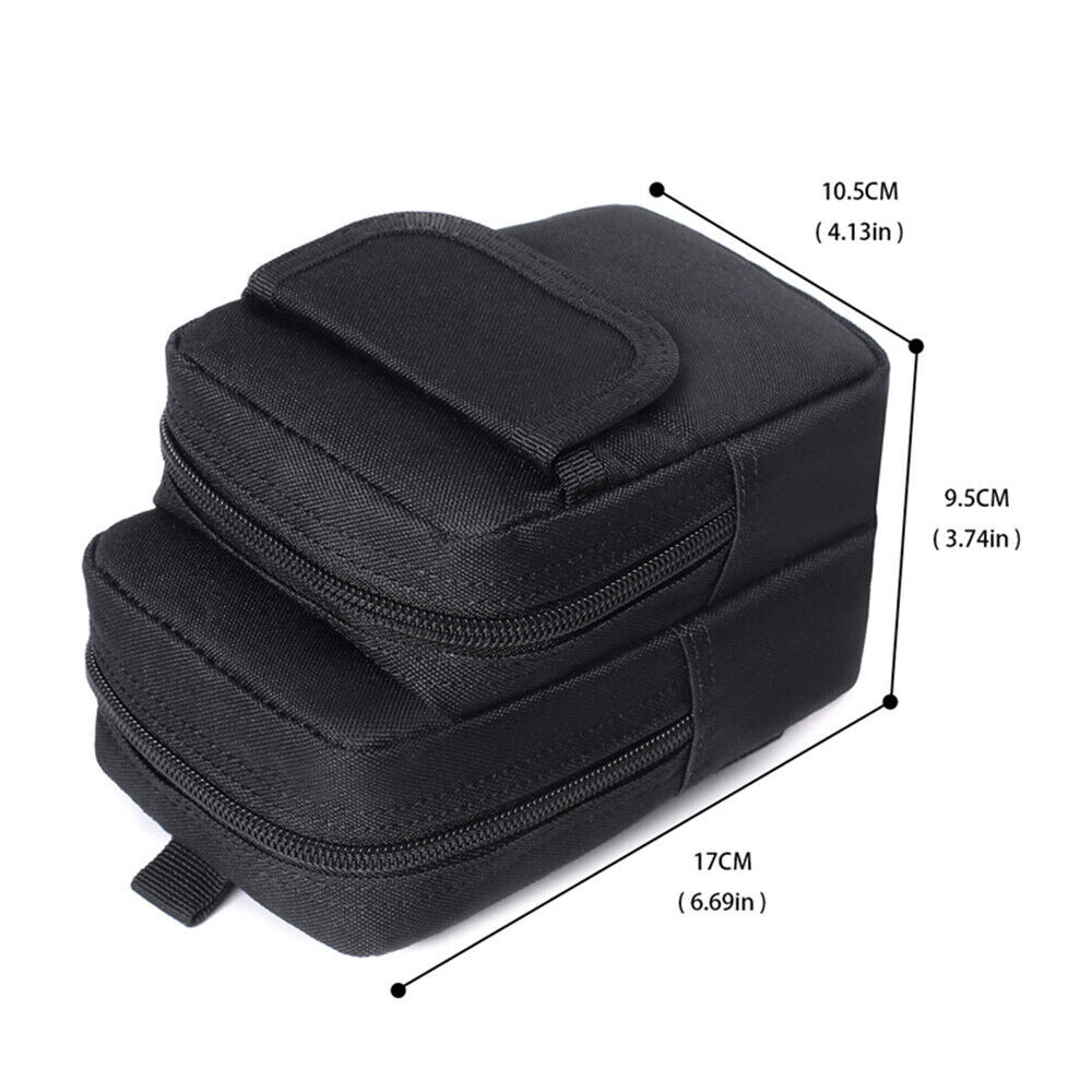 Tactical Molle Pouch EDC Multi-purpose Belt Waist Pack Bag Utility Phone Pocket