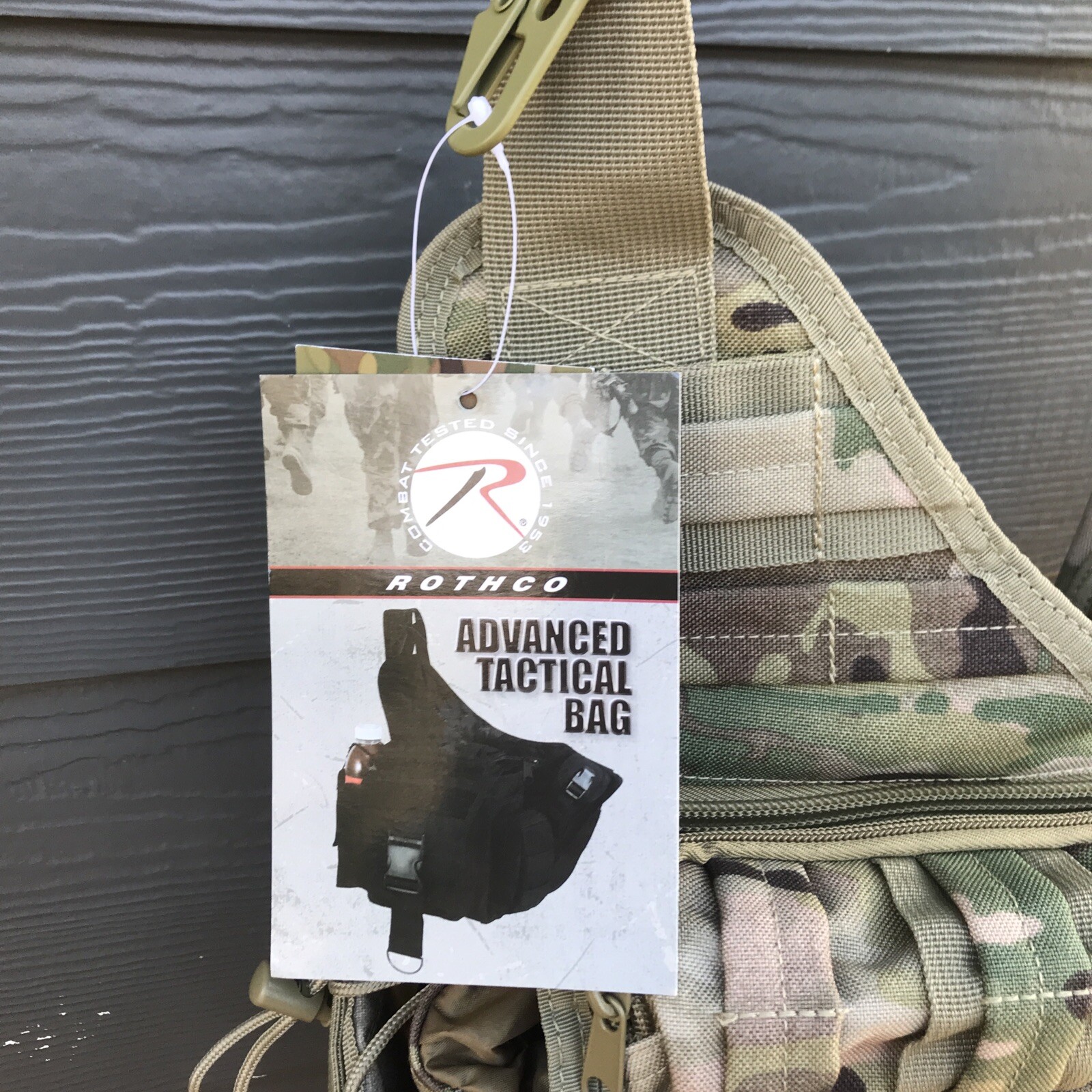 Lightweight MOLLE Advanced Tactical Travel Shoulder Bag Bug Out Pack Multicam