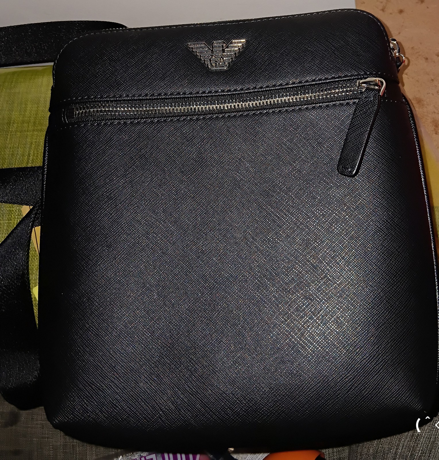 Emporio Armani Men’s Shoulder Bag, Black.