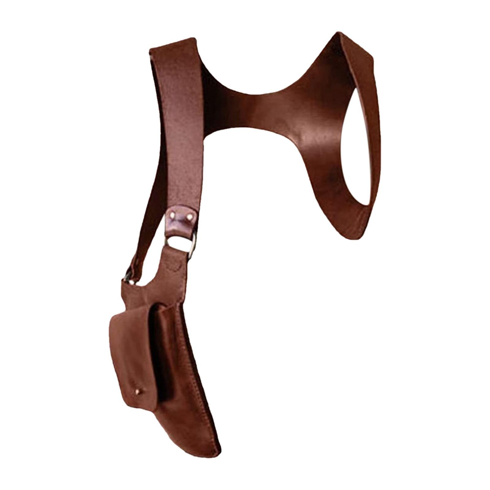 PU Leather Hidden Underarm Shoulder Bag. Women Men Shoulder Wallet Concealed