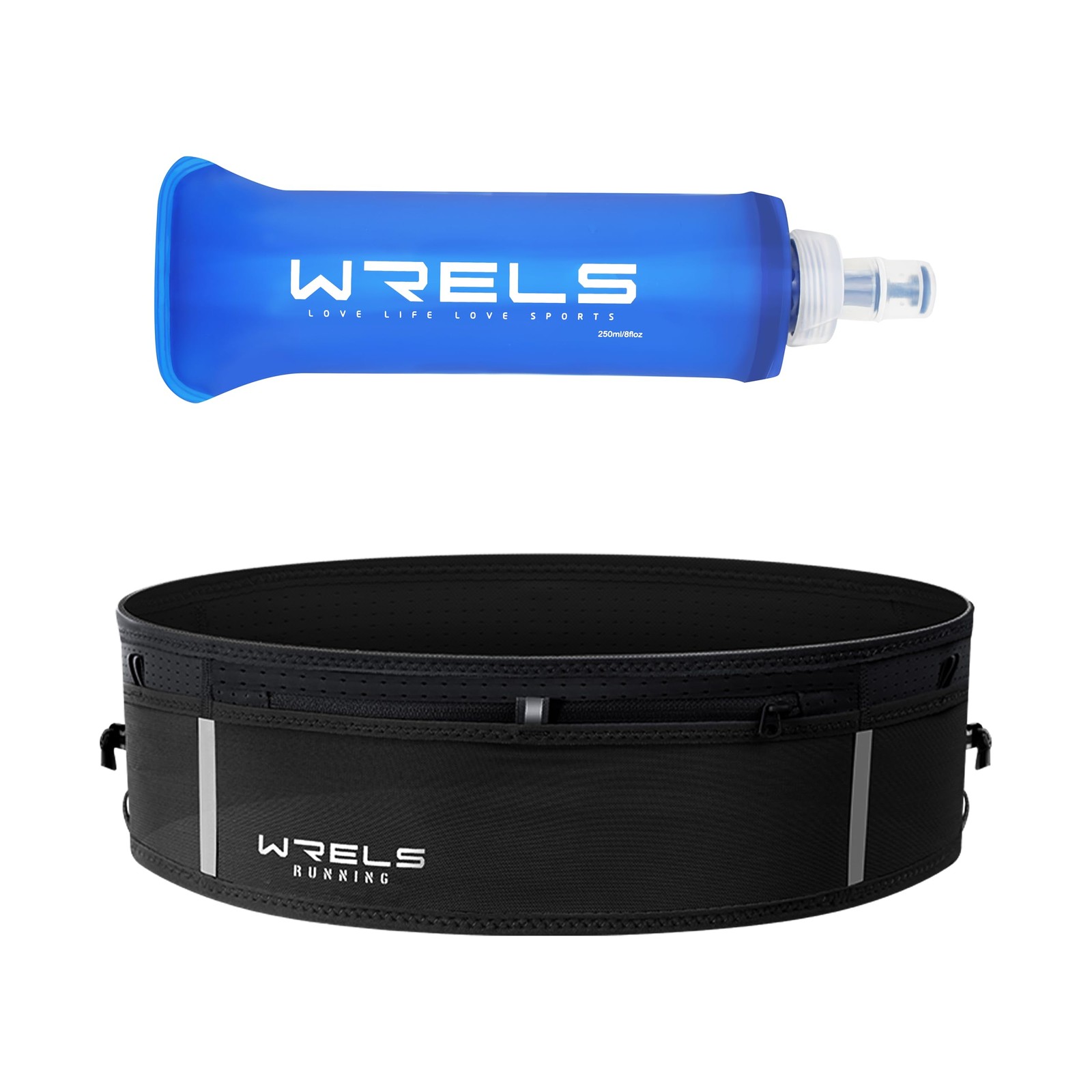 Hydration Running Belt with TPU Soft Flask 250ml,Breathable Running Belts for…