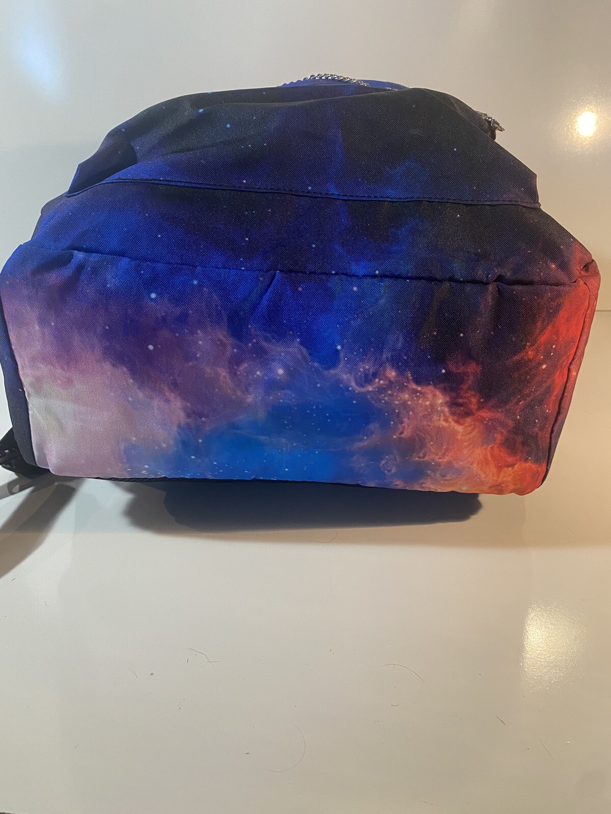 Backwoods Cigars Trippy Outer Space Smile Trim Adjustable Multicolor Backpack