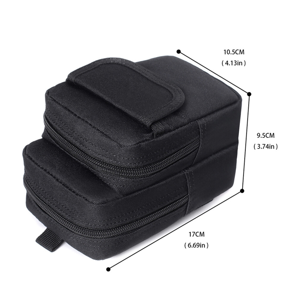 Tactical Compact Water-Resistant Pack Molle EDC Organizer Pouch Small Waist Bag