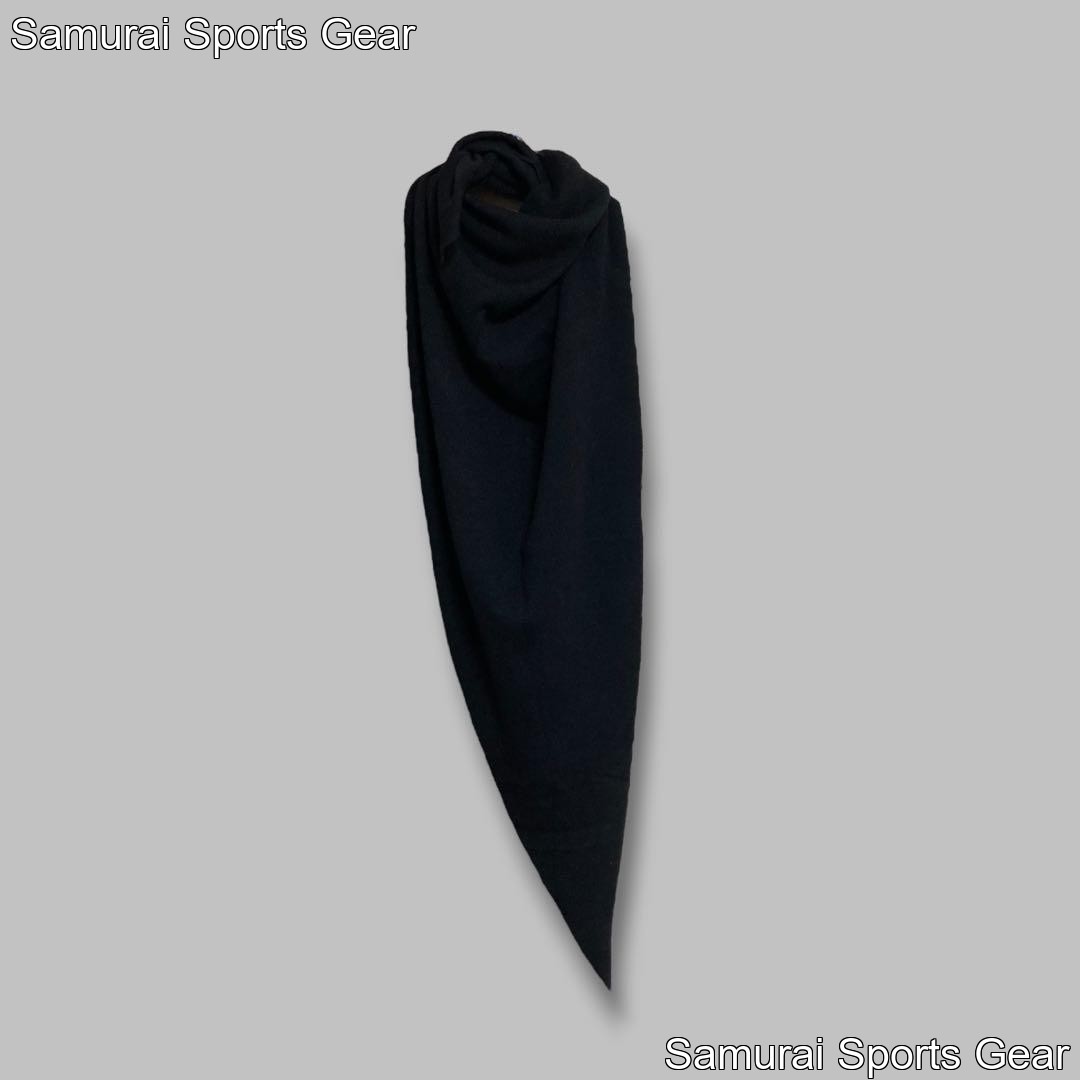 Dior Homme Triangular Knit Scarf Made in Italy Black Wool