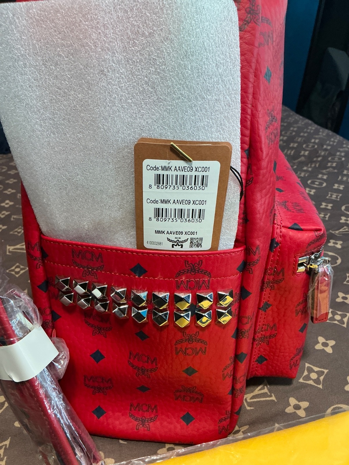 NEW!! MCM backpack large authentic men