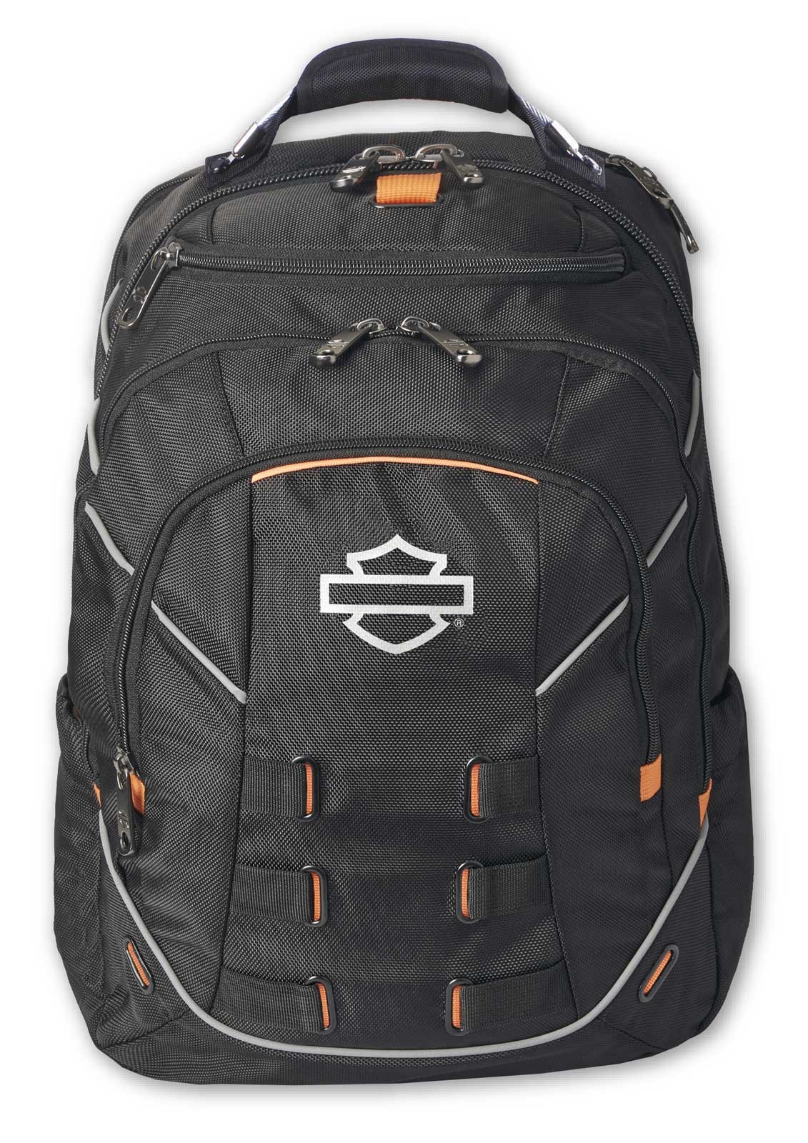Harley-Davidson Reflective Bar & Shield Steel-Cable II Backpack, Midnight Black