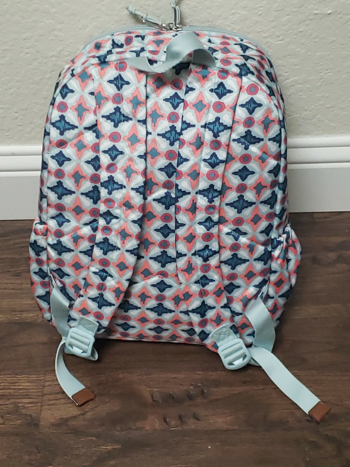 Vera Bradley Lighten up Study Hall Backpack, Water Geo