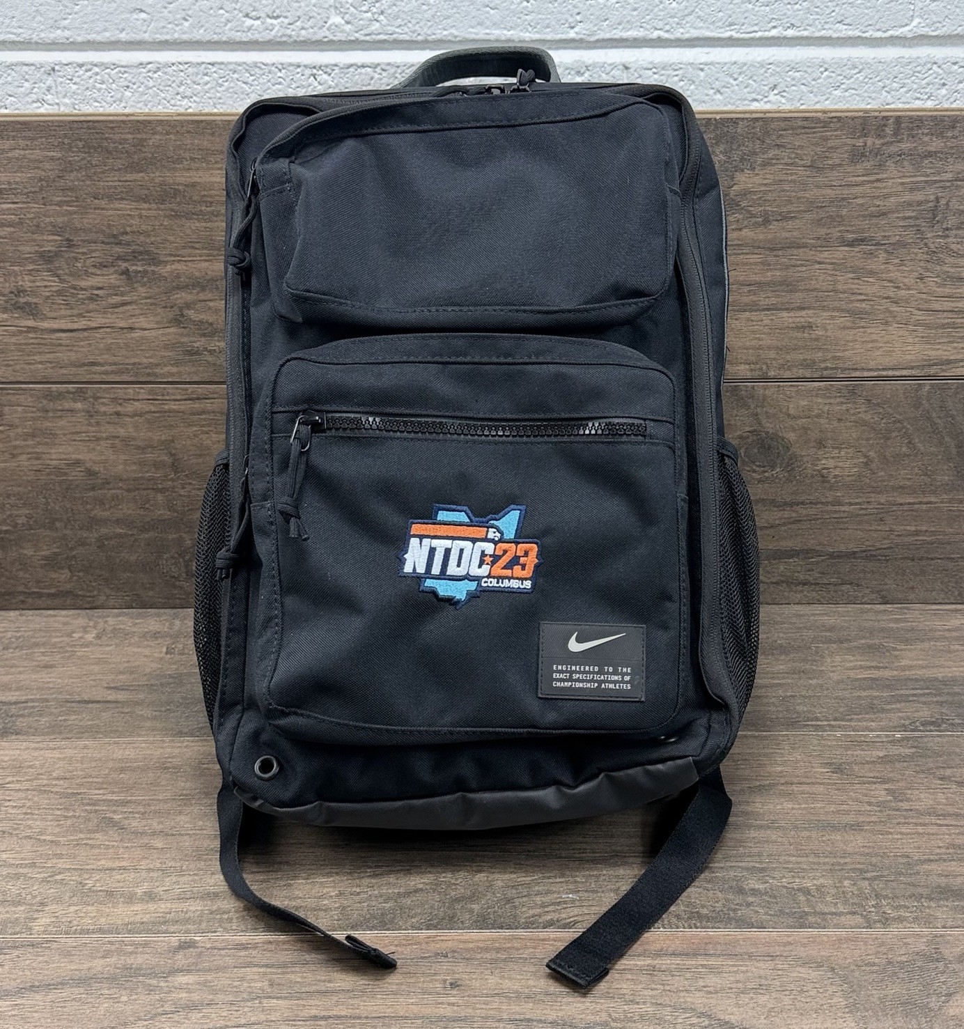 Nike Backpack Utility Speed Training Black Gym Athletic Travel -Corporate Logo