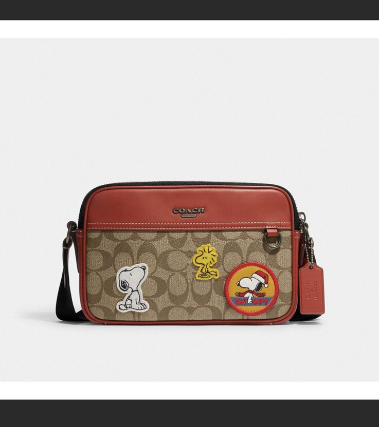 Coach x Peanuts Graham Crossbody Signature Canvas Snoopy Bag CE746 – BRAND NEW