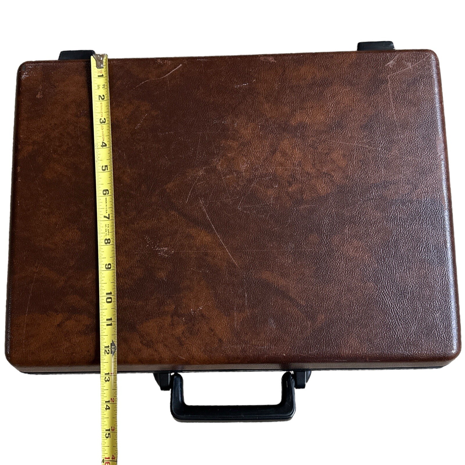 Vintage Samsonite Omega GL Brown Hard Shell Briefcase Combo Lock Attaché Case